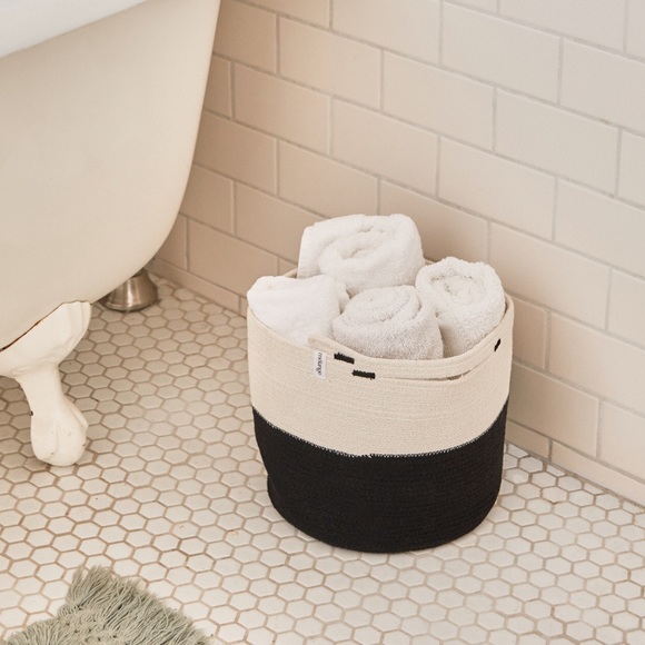 NEW Mia Melange Foldable Cotton Basket - Picture 8 of 8